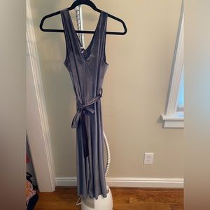 Nasty Gal Grey Velour Romper NWT
